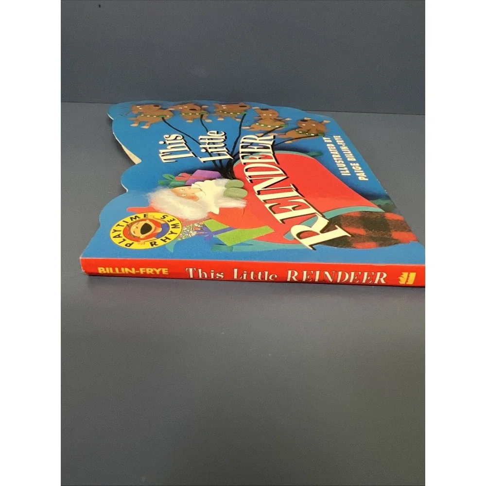 THIS LITTLE REINDEER (PLAYTIME RHYMES) By Public Domain & Paige Billin-frye *VG*